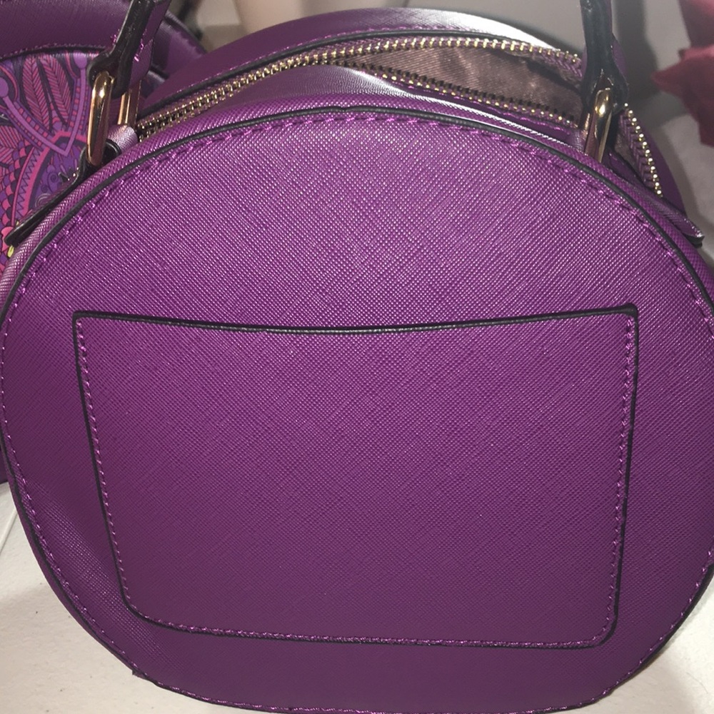 Purple crossbody PU Leather  bag - Picture 4 of 4